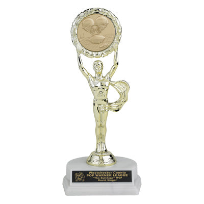 09-3/4 INCH MALE VICTORY TROPHY, HOLDS INSERT