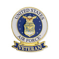 1-1/8 INCH U.S. AIR FORCE VETERAN LAPEL PIN