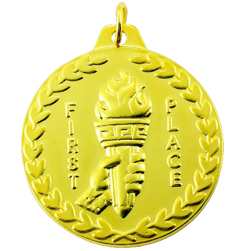 1-1/2 Inch Customizable 1st Place Medal in Gold
