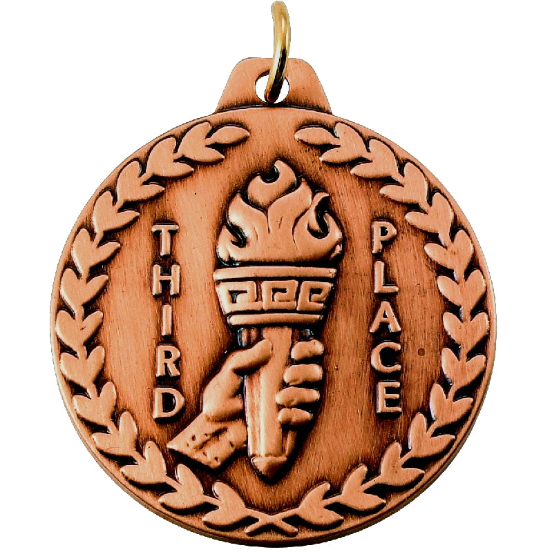 1-1/2 Inch Customizable 3rd Place Medal in Bronze