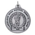 1-1/2 Inch in Diameter Achievement Medal in Silver with Customizable Options