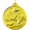 1-1/2 Inch Customizable Learning Lamp Medal in Gold, Silver, or Bronze
