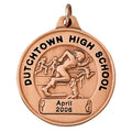 1-1/2 Inch in Diameter Womens Track and Field Medal in Bronze