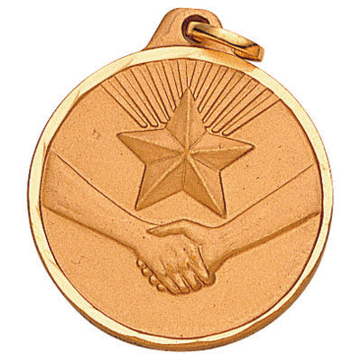 1-1/4 Inch Die-Struck Achievement Recognition Medal in Gold, Silver, or Bronze