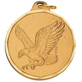 1-1/4 Inch Die-Struck Eagle Themed Medal in Gold, Silver, or Bronze
