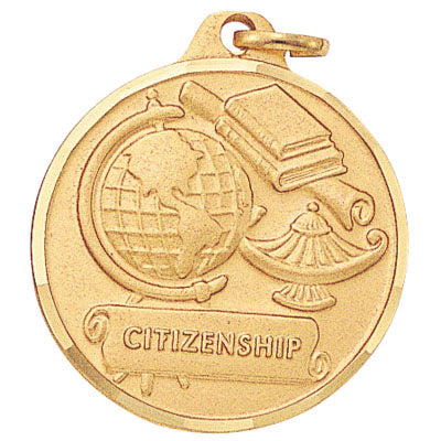 1-1/4 Inch Die-Struck Citizenship Medal in Gold