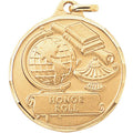 1-1/4 Inch Die-Struck Honor Roll Medal in Gold