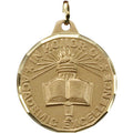 1-1/4 Inch Die-Struck Academic Excellence Themed Medal in Gold, Silver, or Bronze