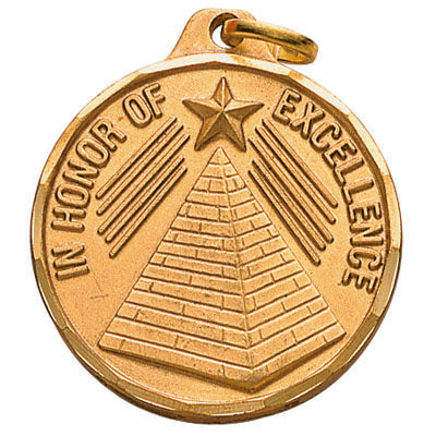 1-1/4 Inch Excellence Medal in Gold
