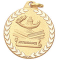 1-1/4 Inch Attendance Medal in Gold