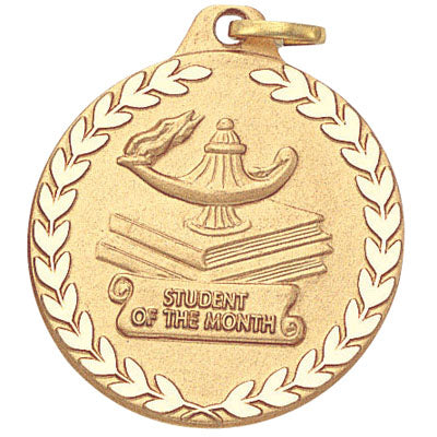 1-1/4 Inch Student of the Month Medal in Gold