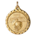 1 1/4 INCH MEDAL FRAME, FOOTBALL 1 INCH MEDALLION - MULTIPLE COLORS