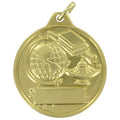 1-1/4 Inch in Diameter Customizable Die-Struck Academic Medal in Gold