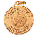1-1/4 Inch Medal of Excellence in Gold