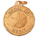 1-1/4 Inch Medal of Merit in Gold