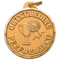 1-1/4 Inch Outstanding Performance Medal in Gold