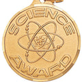 1-1/4 Inch Die-Struck Science Award Medal in Gold, Silver, or Bronze