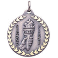 1-1/4 Inch Second Place Medal in Silver