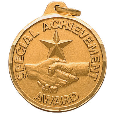 1-1/4 Inch Special Achievement Award Medal in Gold