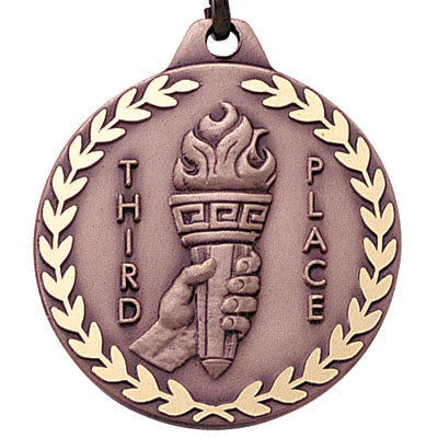 1-1/4 Inch Third Place Medal in Bronze