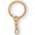 1-1/8 INCH GOLD SPLIT KEYRING, CHAIN