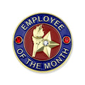 1-1/8 Inch February Employee of the Month Enameled Lapel Pin