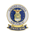 1-1/8 x 7/16 INCH U.S. AIR FORCE"PROUD MOM" LAPEL PIN
