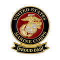 1-1/8 x 7/16 INCH U.S. MARINE "PROUD DAD" LAPEL PIN