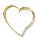 1/2 INCH SPARKLE MODERN WHITE HEART LAPEL PIN