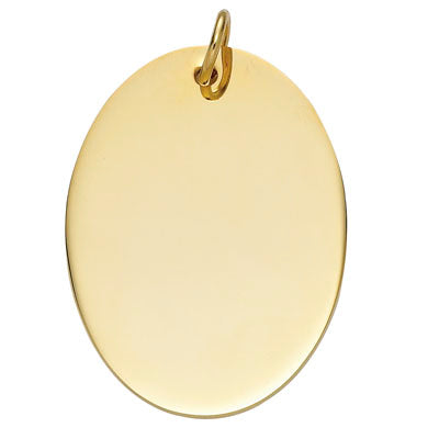 1-3/4 Inch in Diameter Customizable Blank Gold Plated Keytag