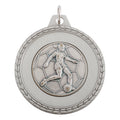1 5/8 INCH MEDAL FRAME, SOCCER FEMALE 1 INCH MEDALLION - MULTIPLE COLORS