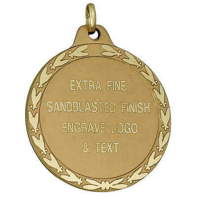 1-9/16  INCH DIE STRUCK MEDAL FOR ENGRAVING OR HOLDS 1 INCH INSERT