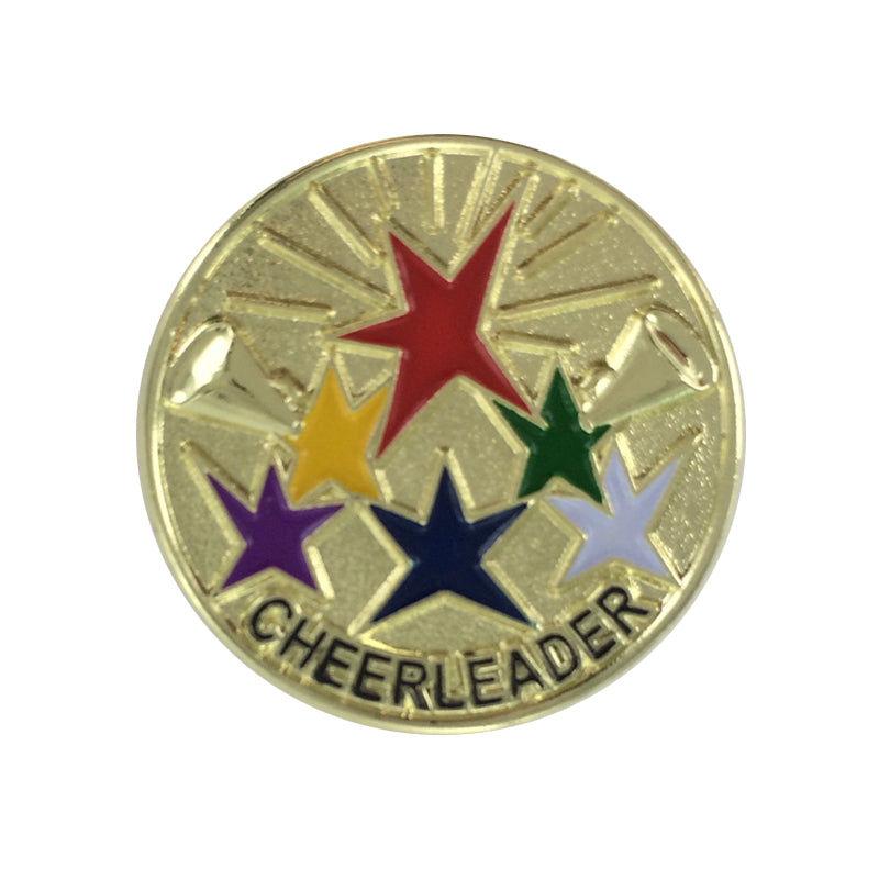 1 INCH CHEERLEADER LAPEL PIN
