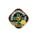1 INCH COMMITMENT TO SAFETY LAPEL PIN