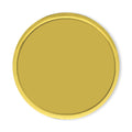 1 INCH ROUND DIE STRUCK GOLD LAPEL PIN WITH PIN BAR BACKING-HOLDS 7/8 INCH INSERT