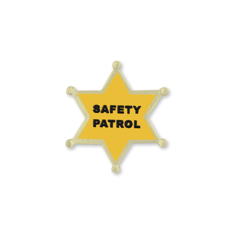 1 INCH SAFETY PATROL STAR LAPEL PIN