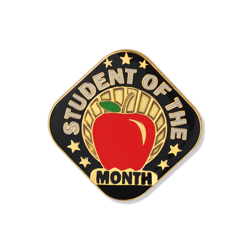 1 X 1 INCH STUDENT OF THE MONTH LAPEL PIN