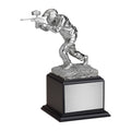 10-1/2 INCH SILVER PAINTBALL PLAYER FIGURE TROPHY