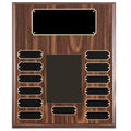 10-1/2 INCH x 13 INCH WALNUT FINISH PHOTO BOARD PLAQUE