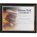 10-1/2 X 13 INCH WALNUT FINISH PLAQUE BOARD HOLDS 8-1/2 X 11 CERTIFICATE