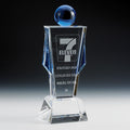 10-1/4 X 4 INCH OPTICAL CUT CRYSTAL FIGURE