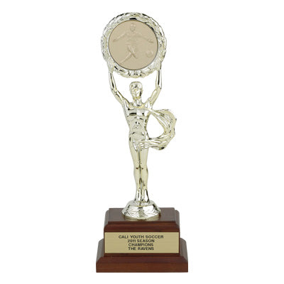 10-3/4 INCH VICTORY MALE TROPHY, HOLDS INSERT