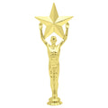 10 INCH GOLD PLASTIC MALE VICTORY STAR TROPHY FIGURE