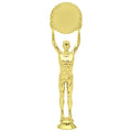 10 INCH GOLD PLASTIC MALE VICTORY TROPHY FIGURE-HOLDS 2 INCH INSERT