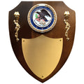 10 X 12 INCH DEPARTMENT OF JUSTICE WALNUT VENEER SHIELD PLAQUE