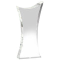 10 x 4-1/2 INCH OPTICAL CRYSTAL ANGLED SHAPE TOWER AWARD
