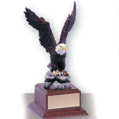 11-1/2 INCH EAGLE TROPHY, HAND PAINTED