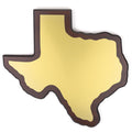 11-1/2 X 12-3/4 INCH STATE OF TEXAS WALNUT FINISH PLAQUE