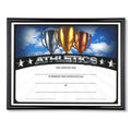 11-3/4 X 8-3/4 INCH SPORT BLACK FRAME CERTIFICATE HOLDER WITH ATHLETICS CERTIFICATE