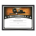11-3/4 X 8-3/4 INCH SPORT BLACK FRAME CERTIFICATE HOLDER WITH BASEBALL CERTIFICATE